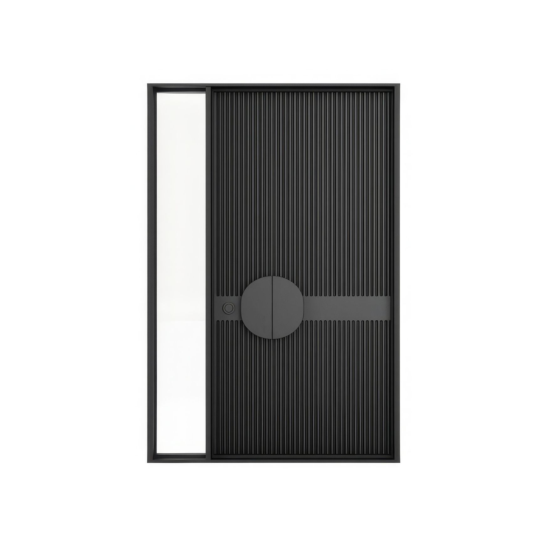 Fluted Entrance with Sidelight l LE6 l Luxury Entrances