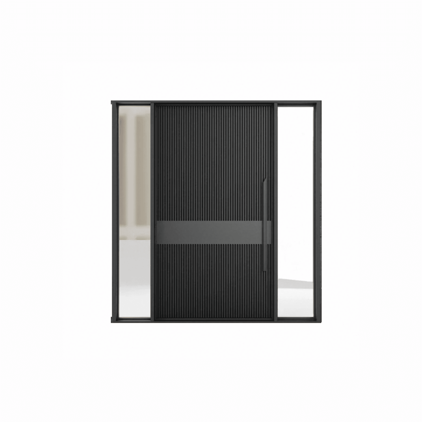 Fluted with Twin Sidelights l LE7 l Luxury Entrances