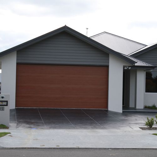 Timber Look Sectional Overhead Doors