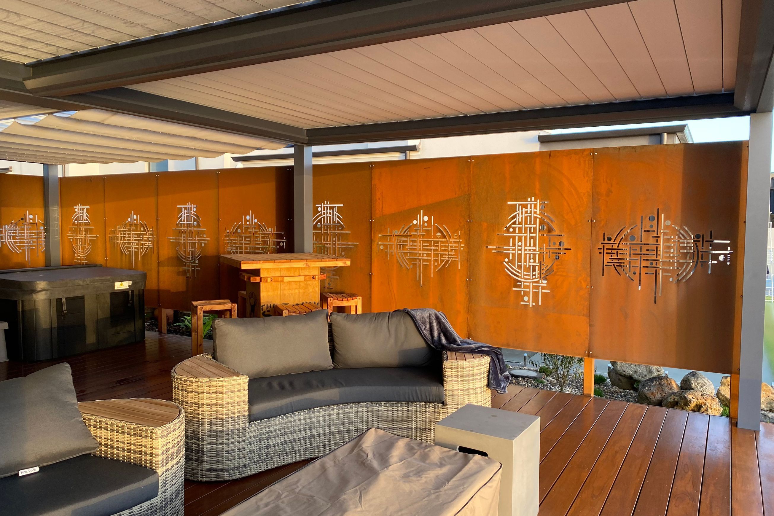 Laser Cut Privacy Screen & Fence Panel - Harmony
