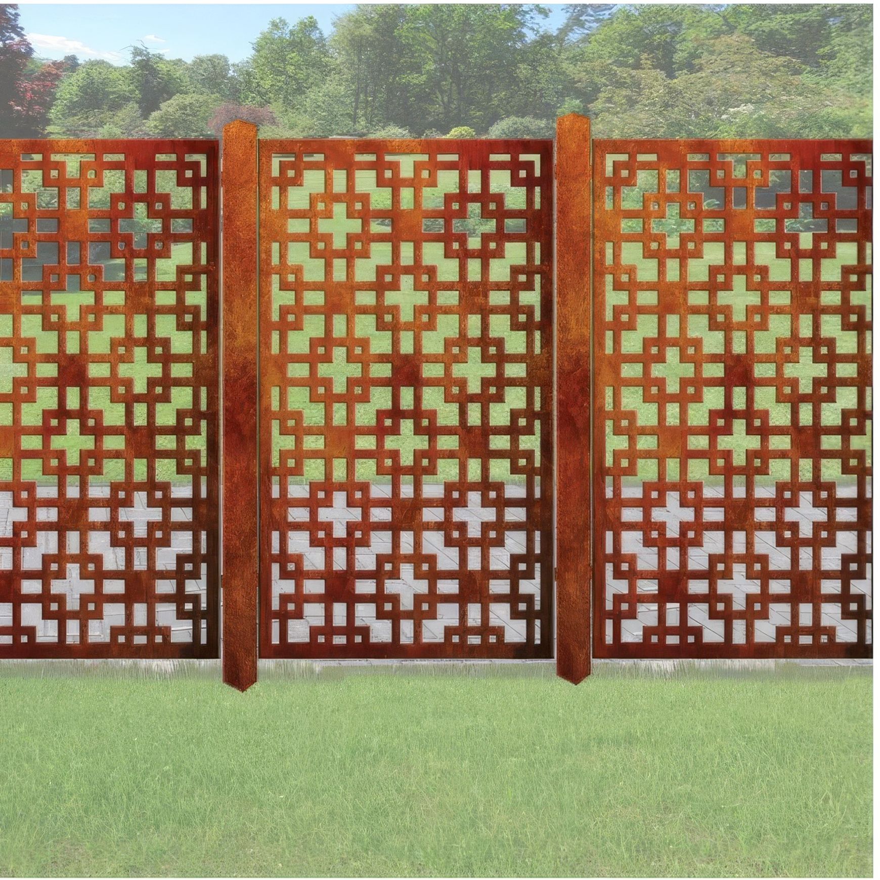 Decorative Screen & Fence Panel - The Squares