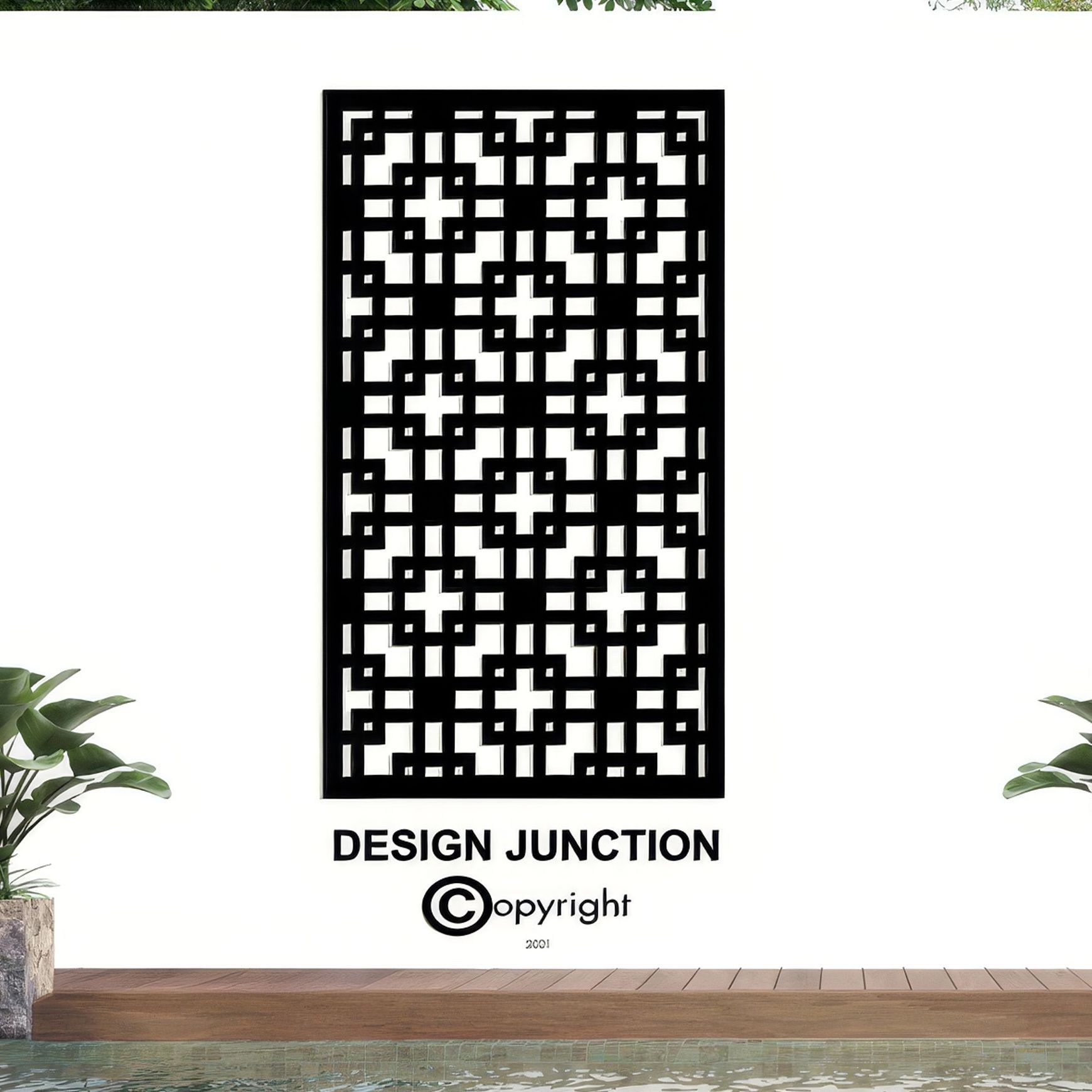 Decorative Screen & Fence Panel - The Squares