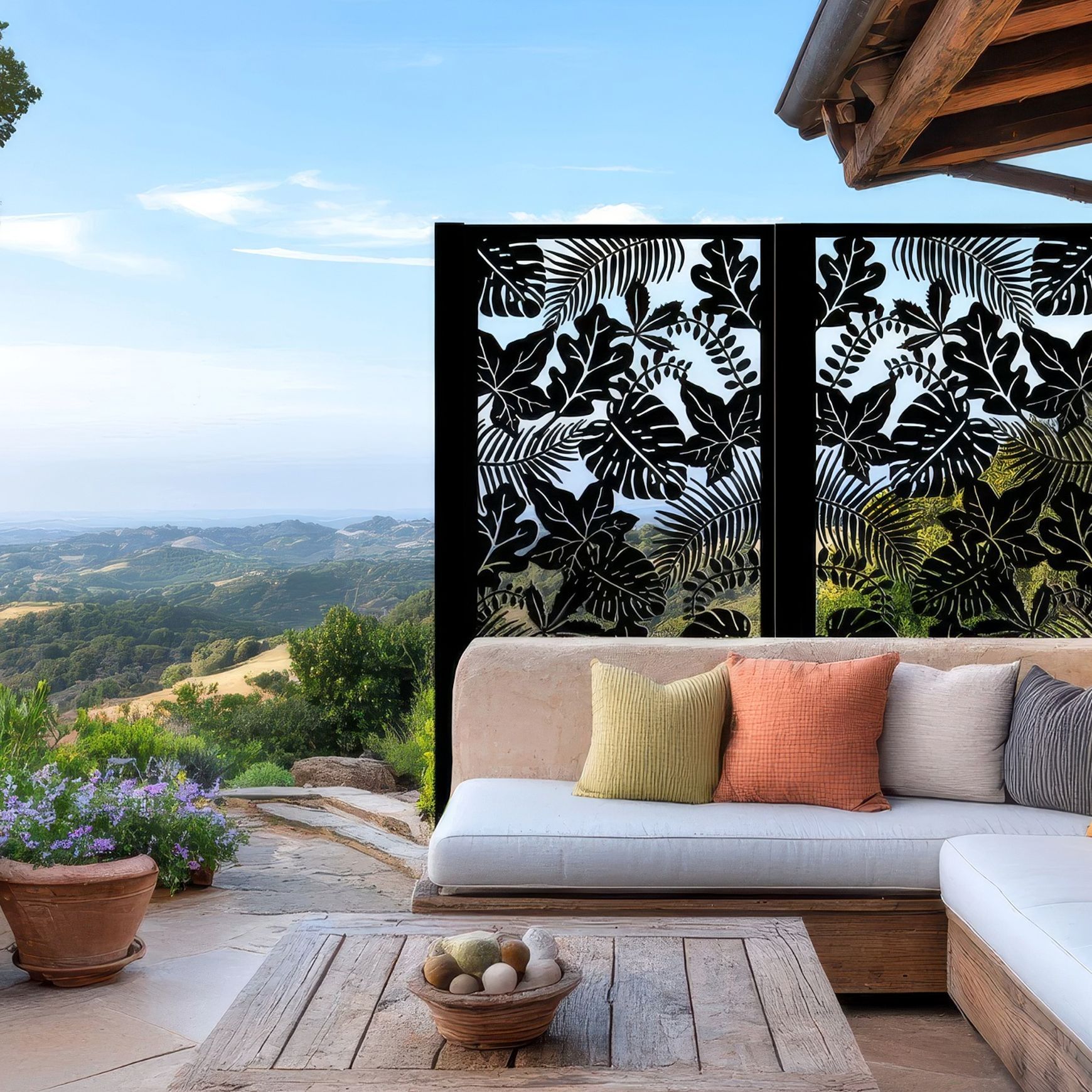 Garden Backdrop Metal panel - Flora MII