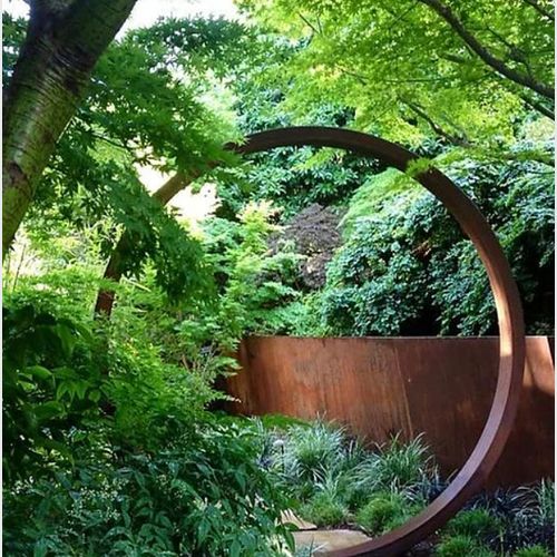 Corten Garden Ring Sculpture
