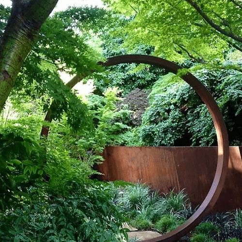 Corten Garden Ring Sculpture
