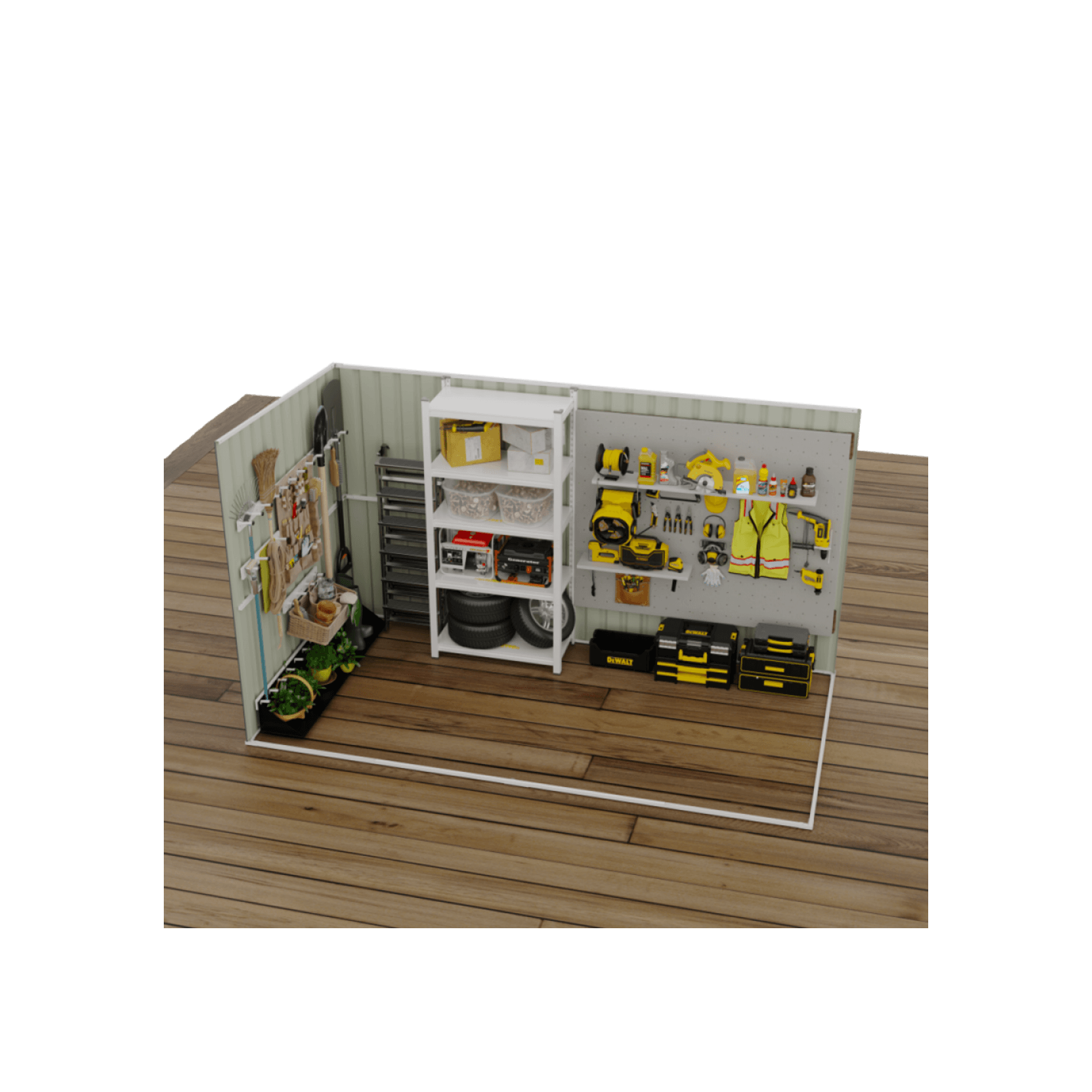 Garden Sheds Grey | YH-F2H1106I-AKL