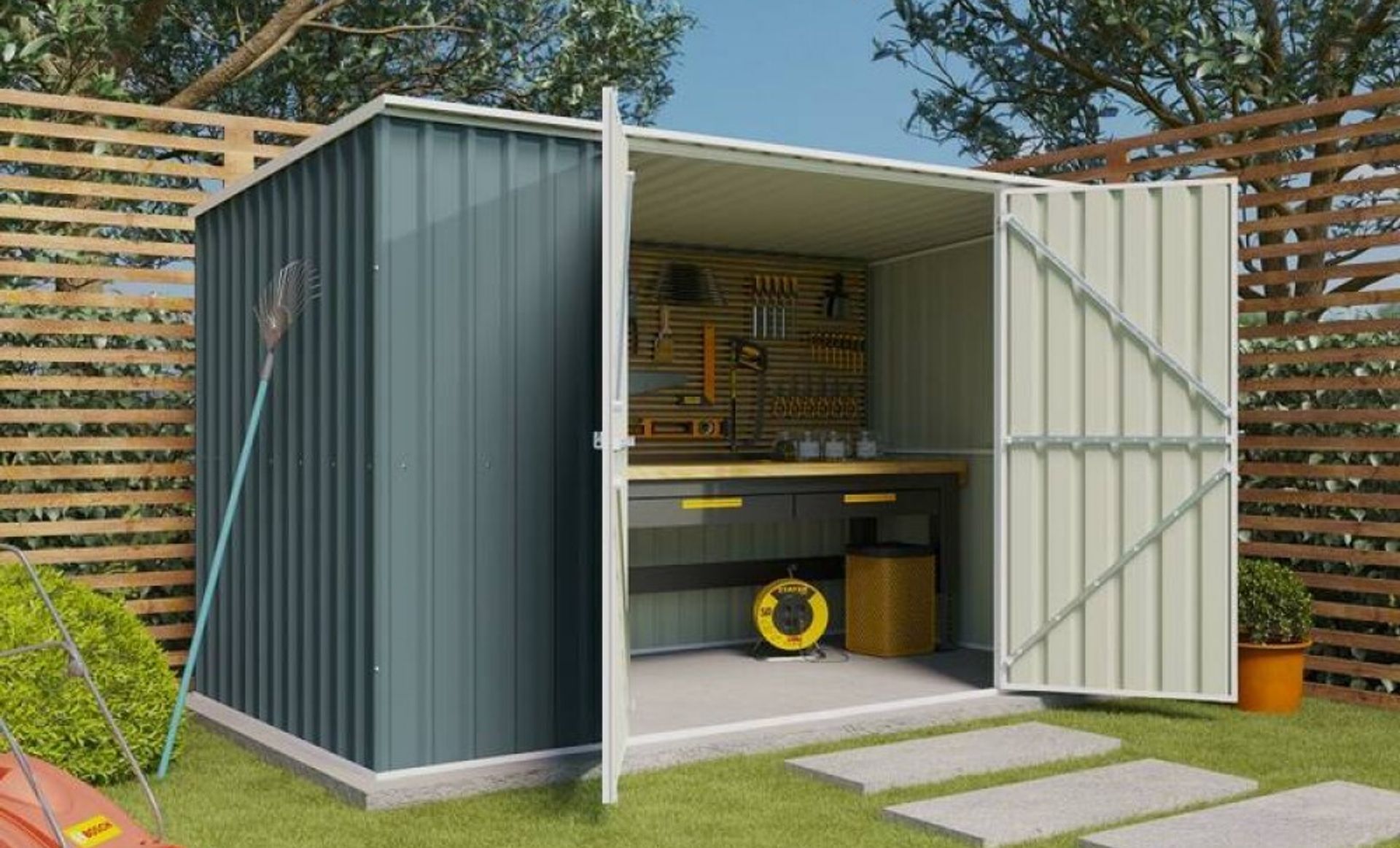 Garden Sheds Grey | YH-F2H1106I-AKL
