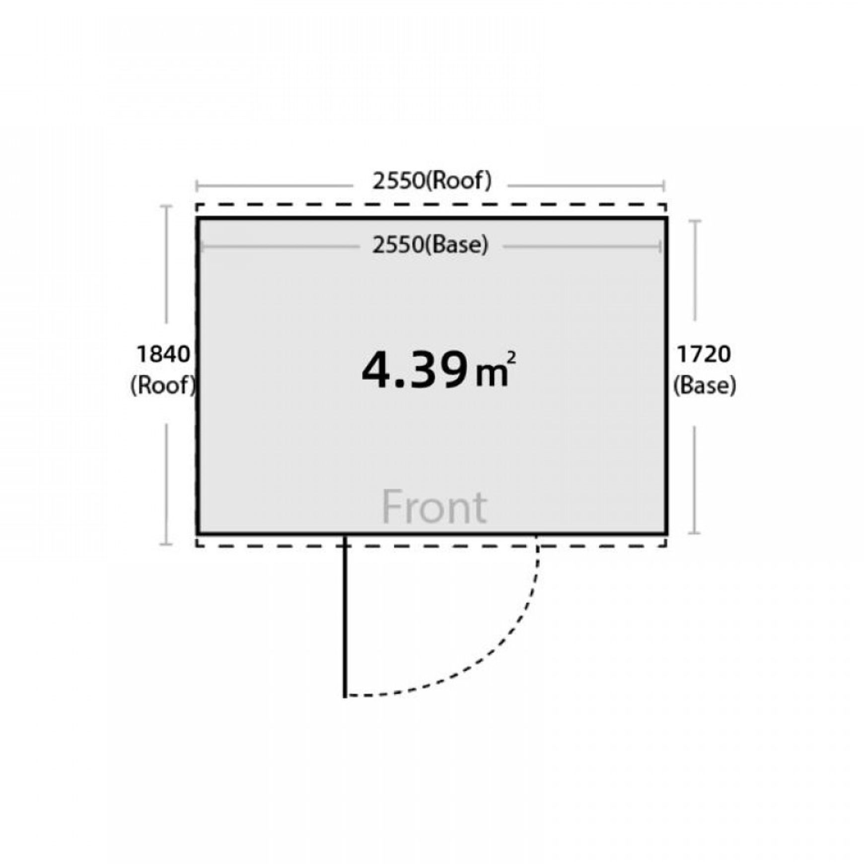 Garden Sheds Grey | YH-F0806-H200-Grey-AKL