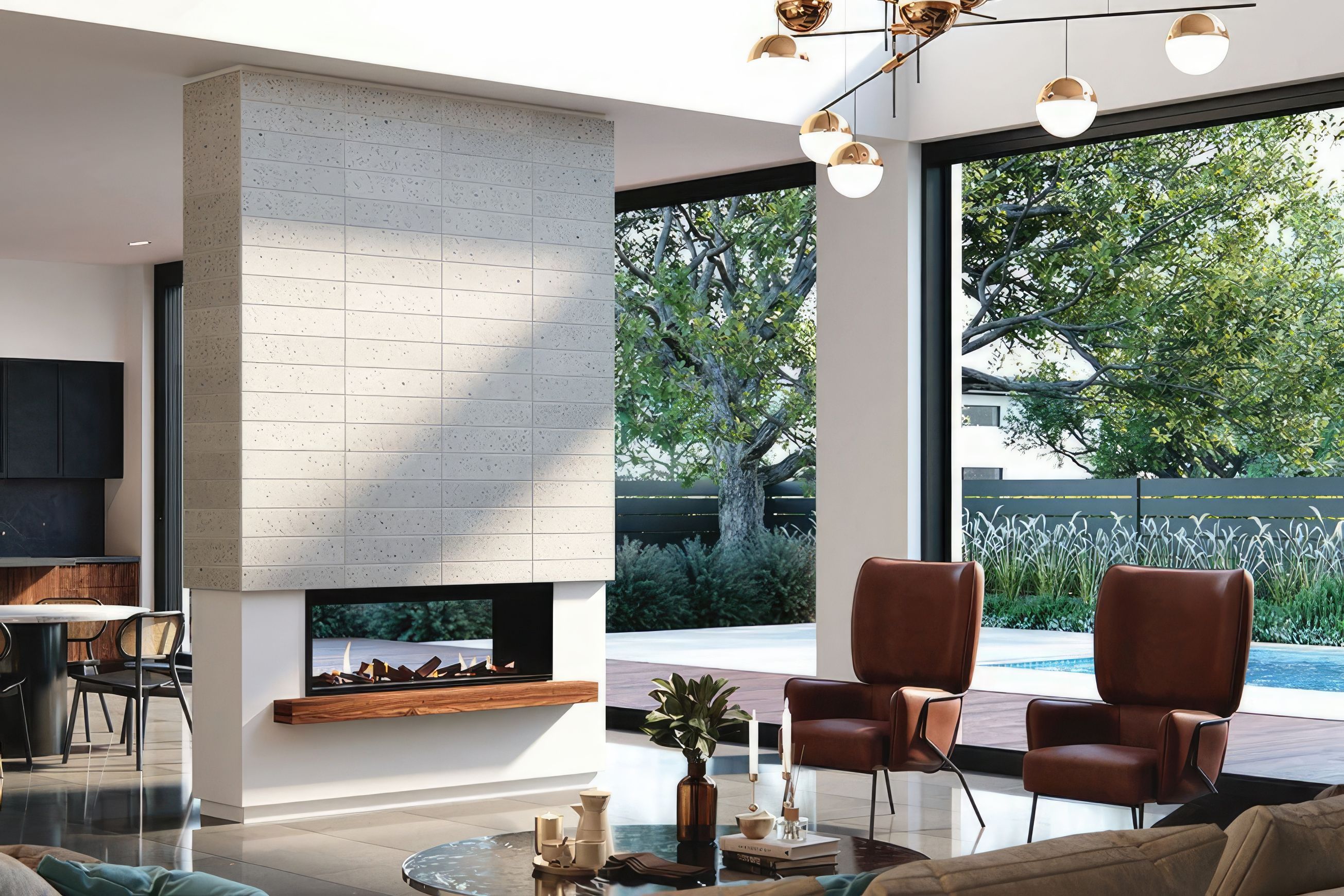 Element Double Sided | Gas Fireplace