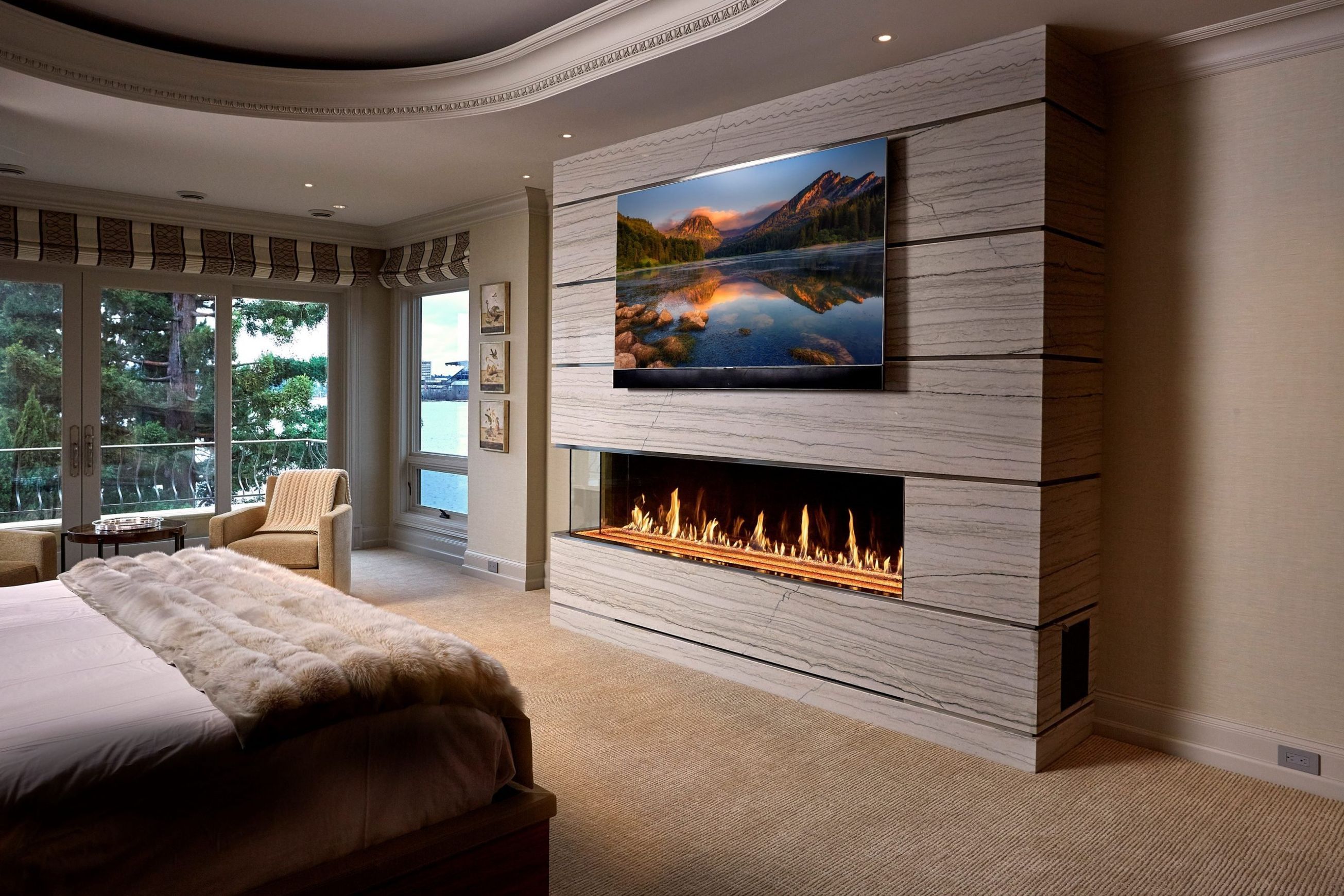 Davinci Left & Right Hand Corner Gas Fireplaces