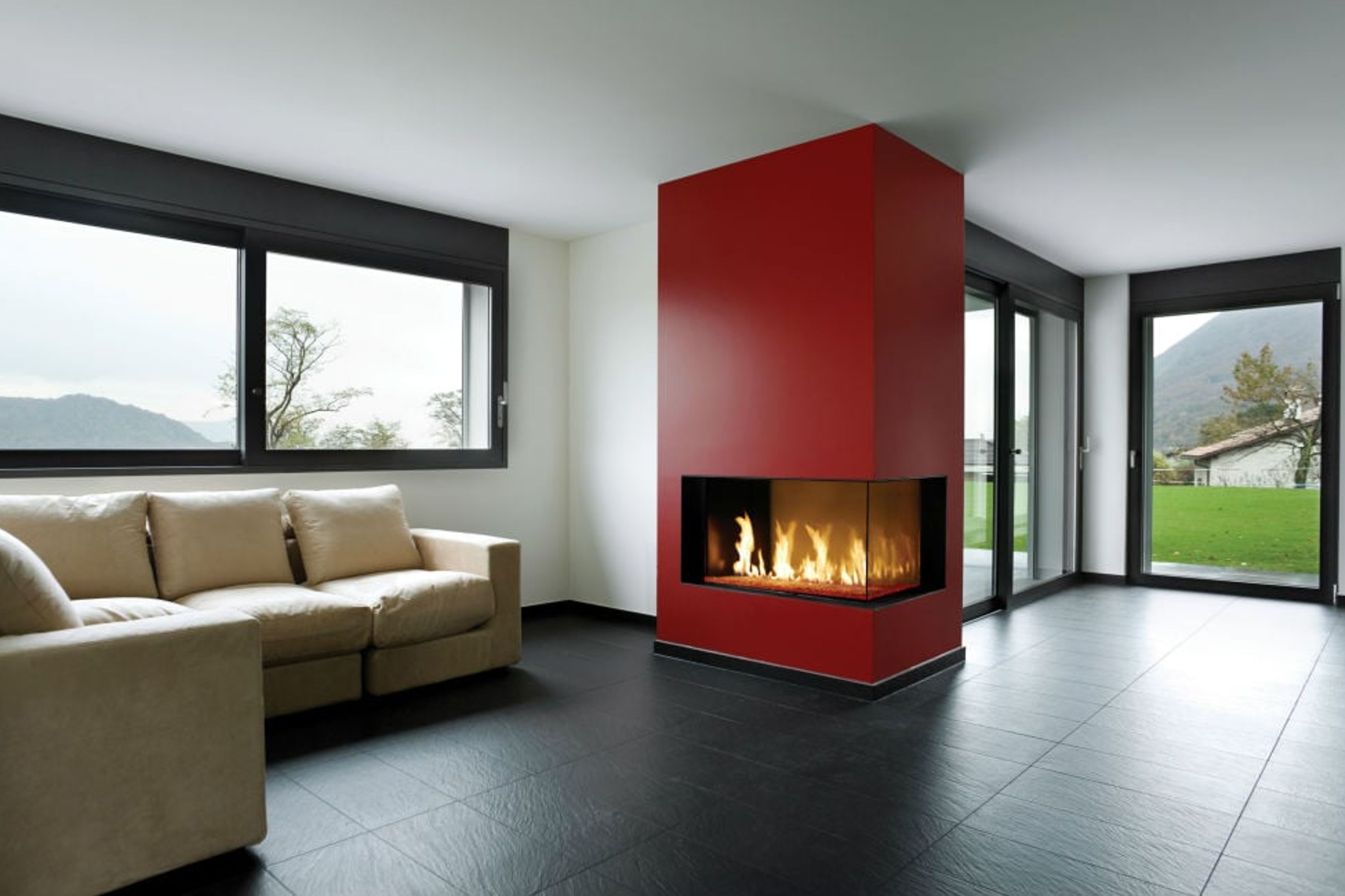 Davinci Left & Right Hand Corner Gas Fireplaces
