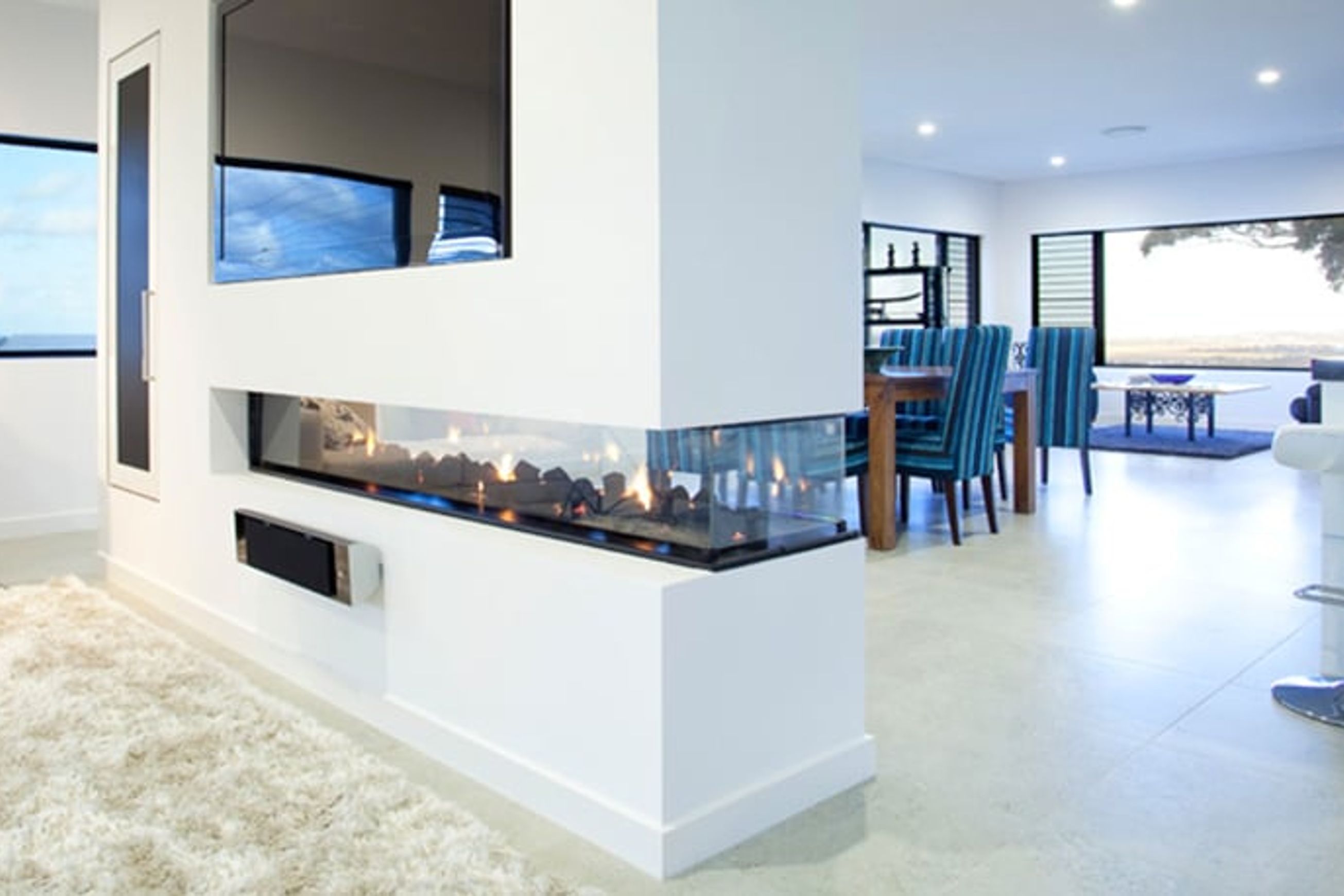 Jetmaster 3 x Sided Gas Fireplace 1100
