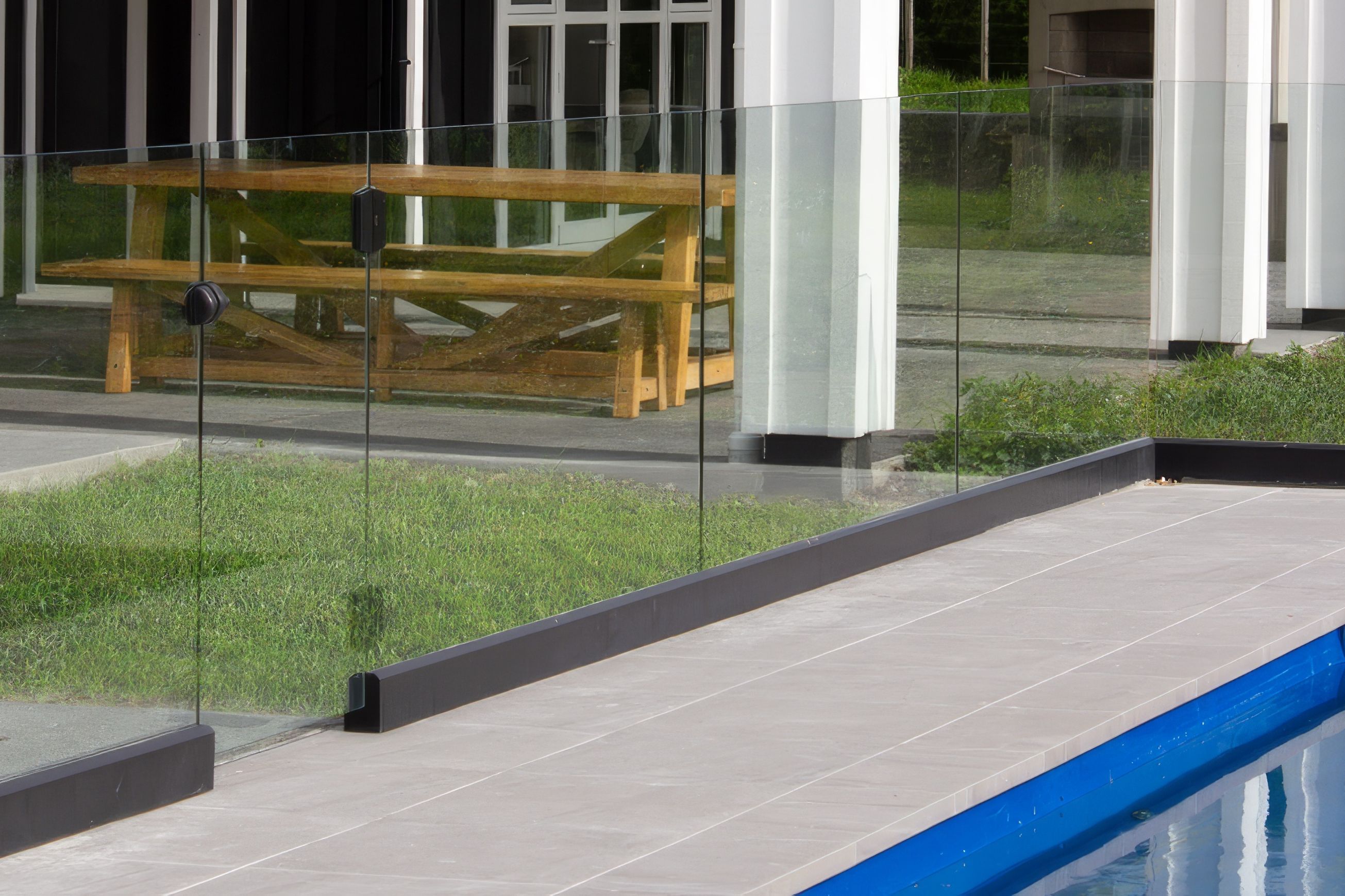 Top Fix Frameless Channel Glass Balustrade System