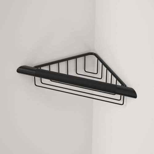Opal Support Corner Shower Rail with Basket