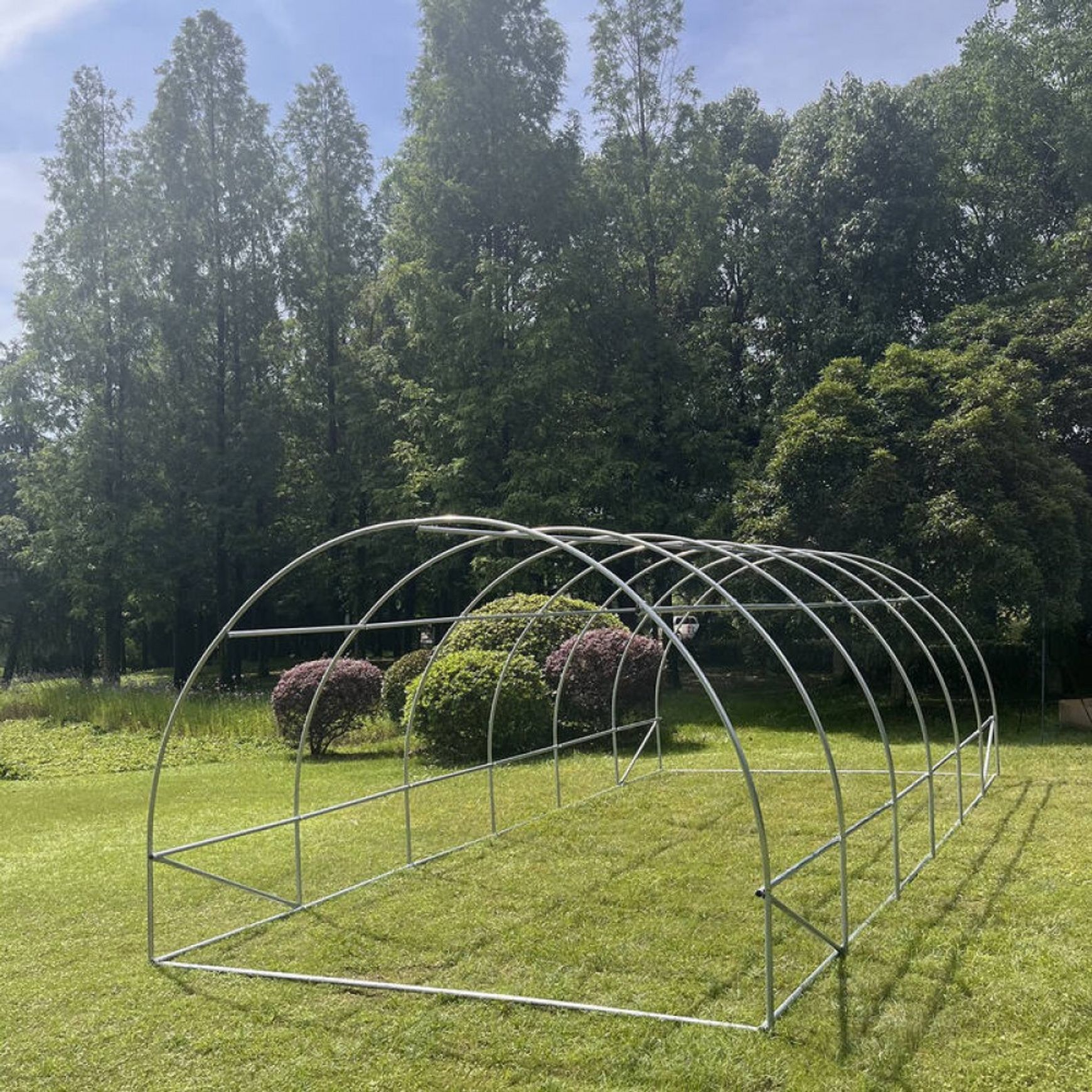 Strong Tunnel Greenhouse Galvanised Frame | 6m