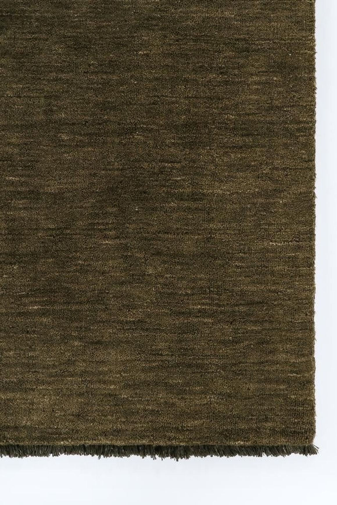 Baya Sandringham 100% NZ Wool Floor Runner Rug - Moss