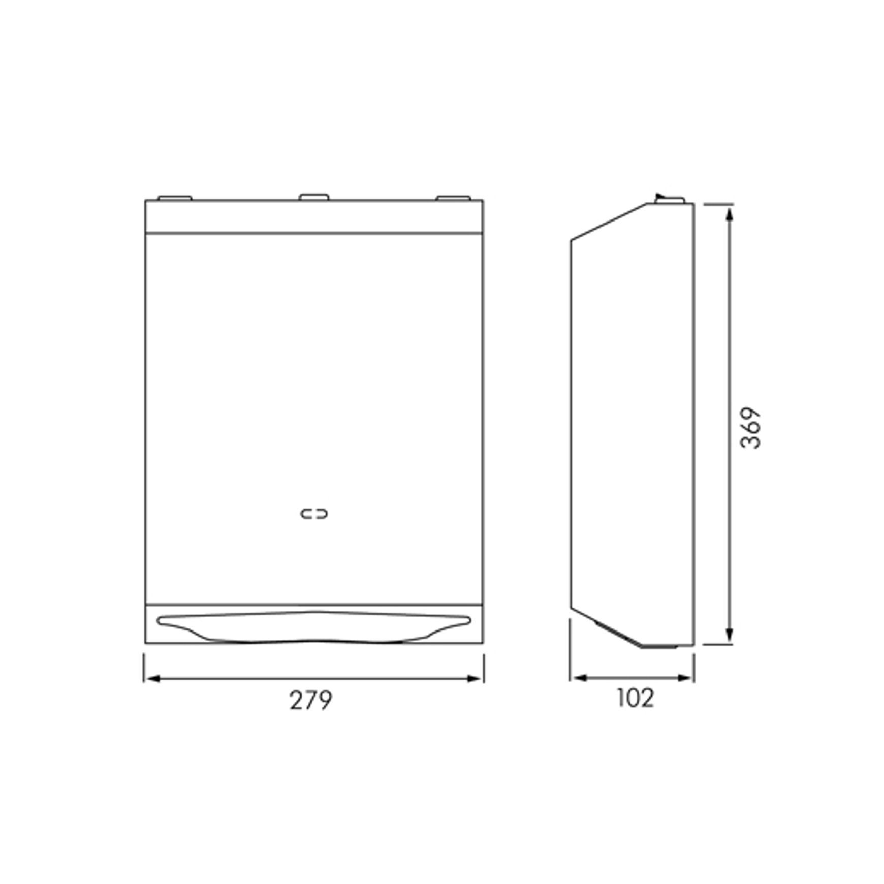 ASI Surface Mounted Paper Towel Dispenser