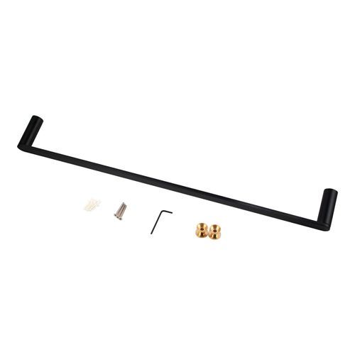 Rushy Single Towel Rail 600mm Matte Black