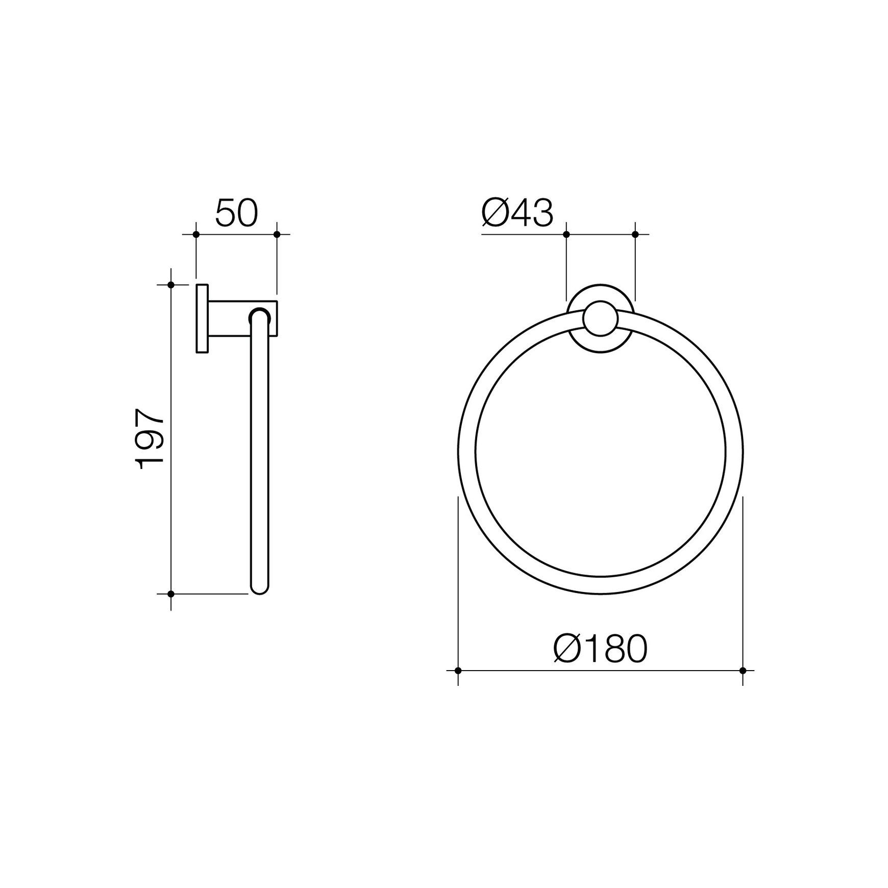 Liano II Towel Ring