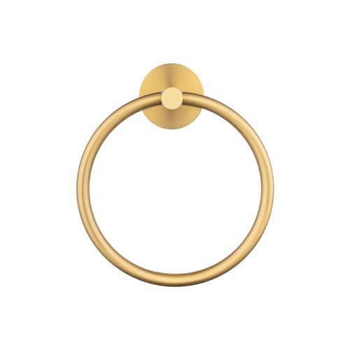 Lucid Pin Hand Towel Ring Brushed Brass