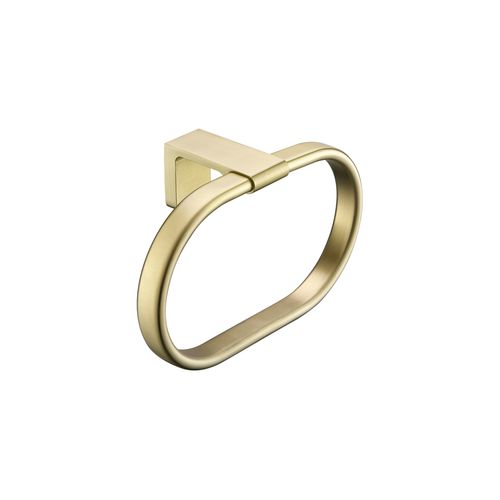 Abode Towel Ring Brushed Brass