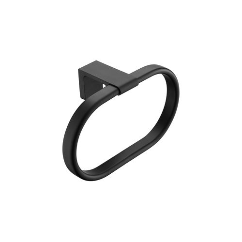 Abode Towel Ring Matte Black