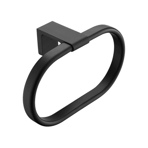 Abode Towel Ring Matte Black