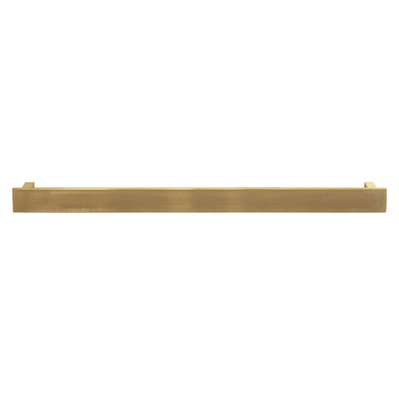 Towel Rail Bar Square 12V 850mm Brushed Gold