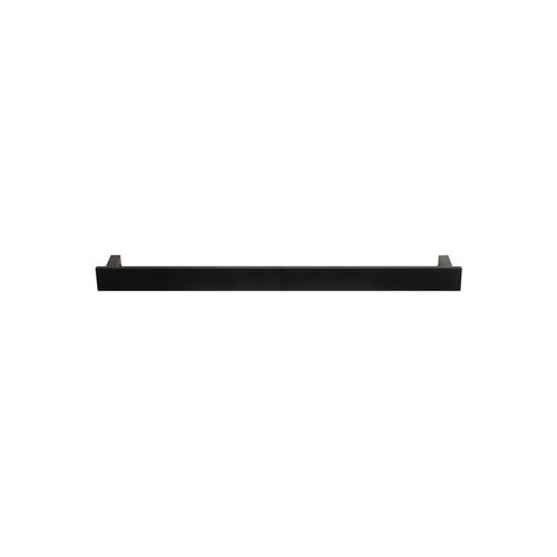 Towel Rail Bar Square 12V 850mm Satin Black