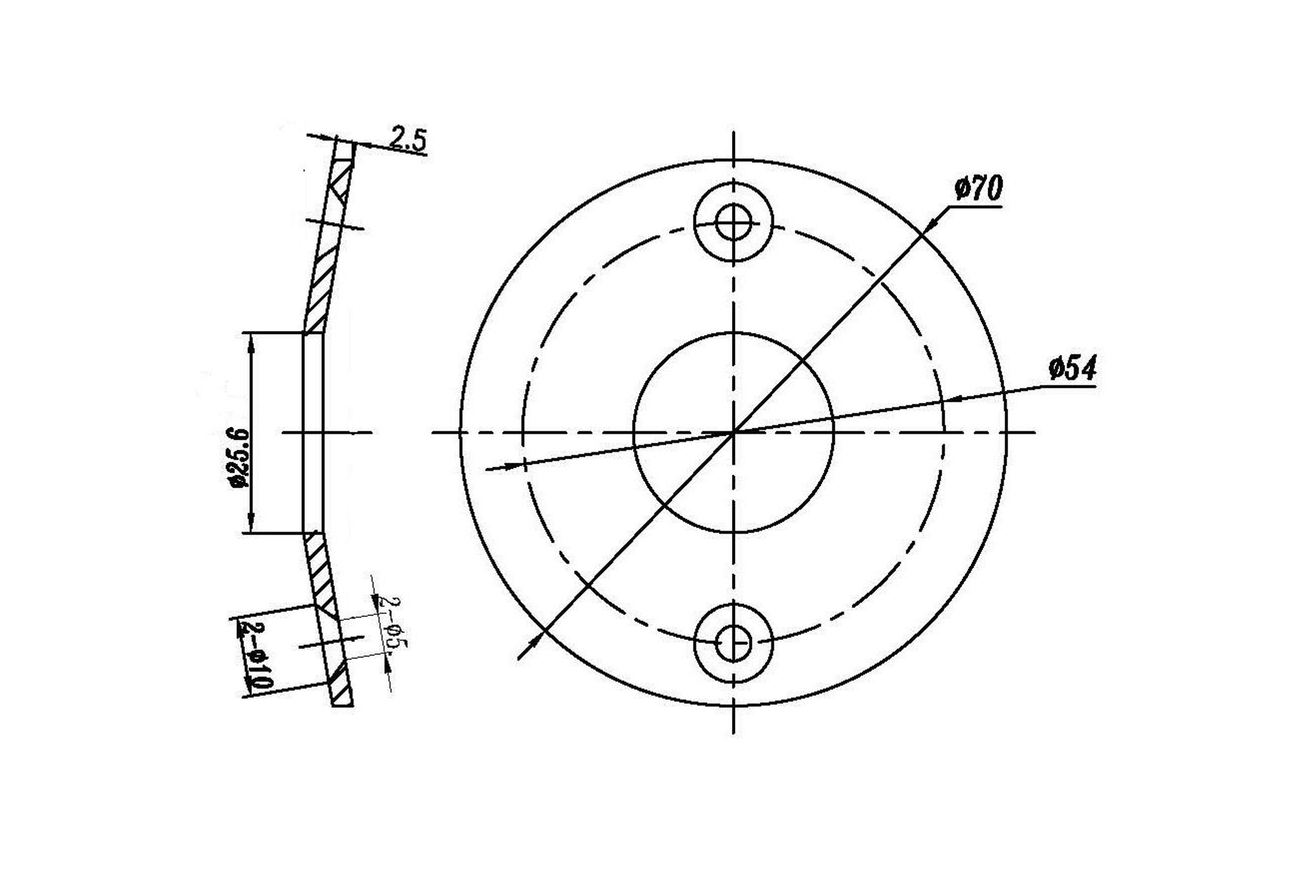 70 OD SS Coned Flanges