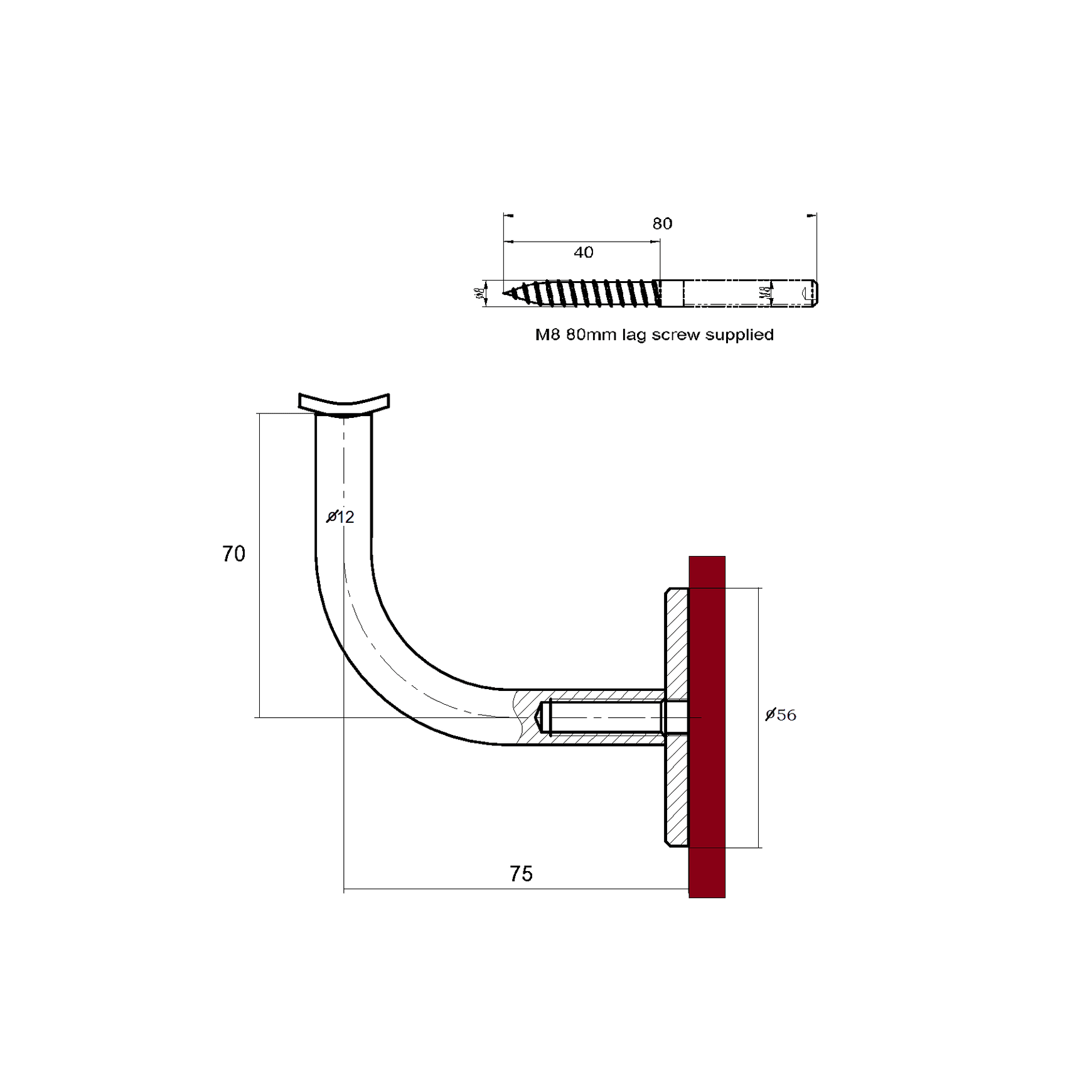 Sierra Handrail Bracket