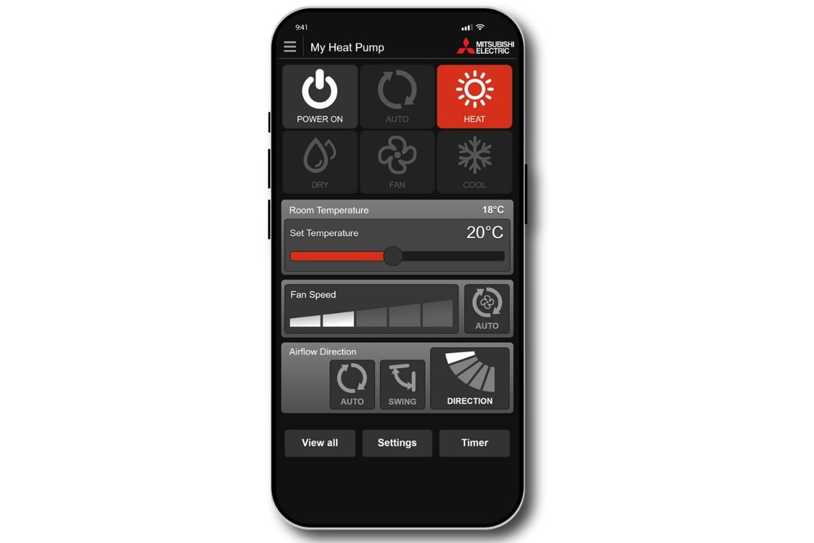 Mitsubishi Electric Wi-Fi Heat Pump Control