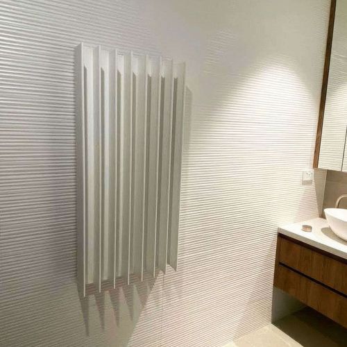 Double Gordon Heated Towel Rail | White
