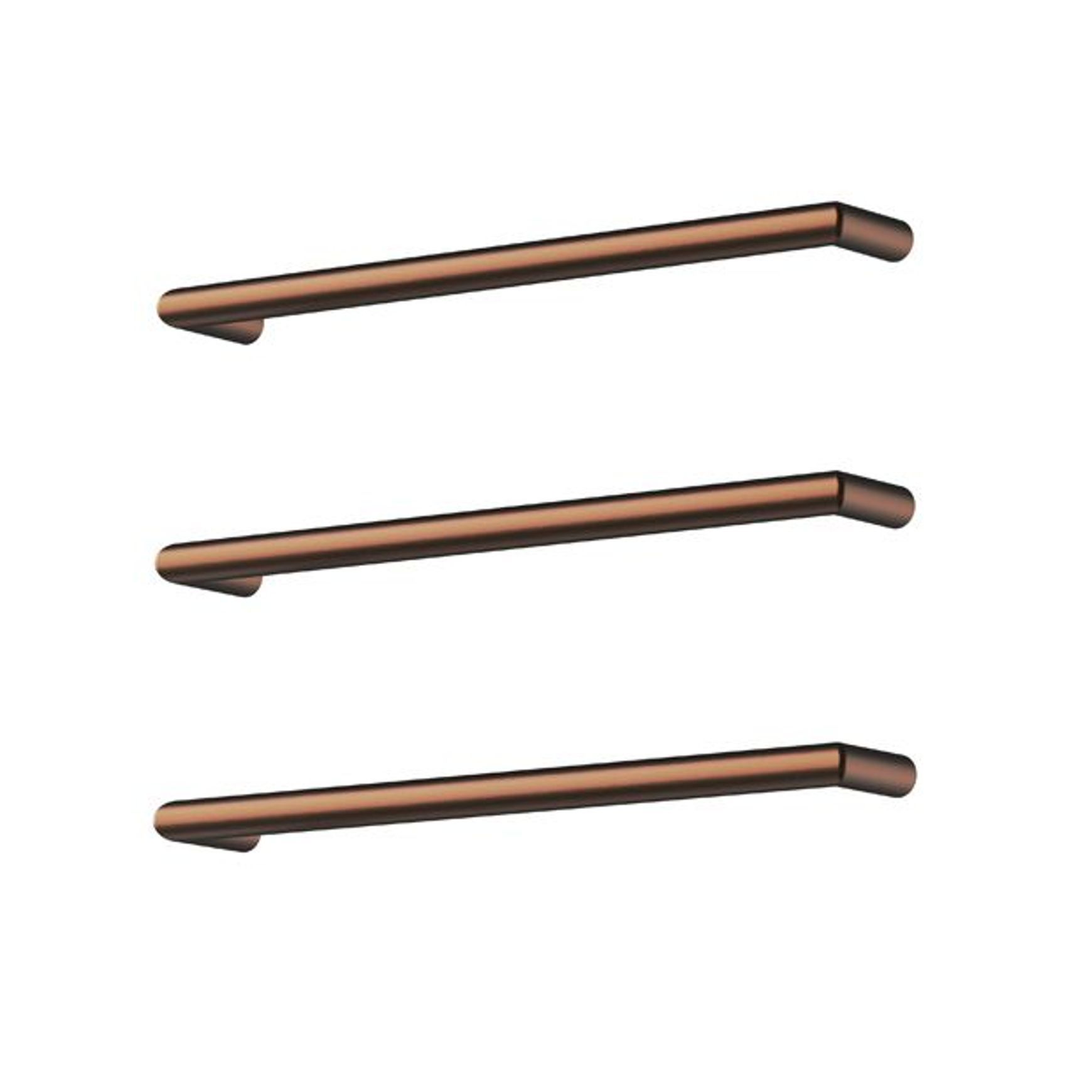 Toro Round Heated Towel Rail - 632mm