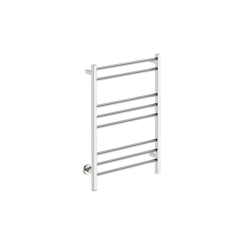 CONTOUR 8 Bar 650mm Straight Heated Towel Rail with PTSelect Switch
