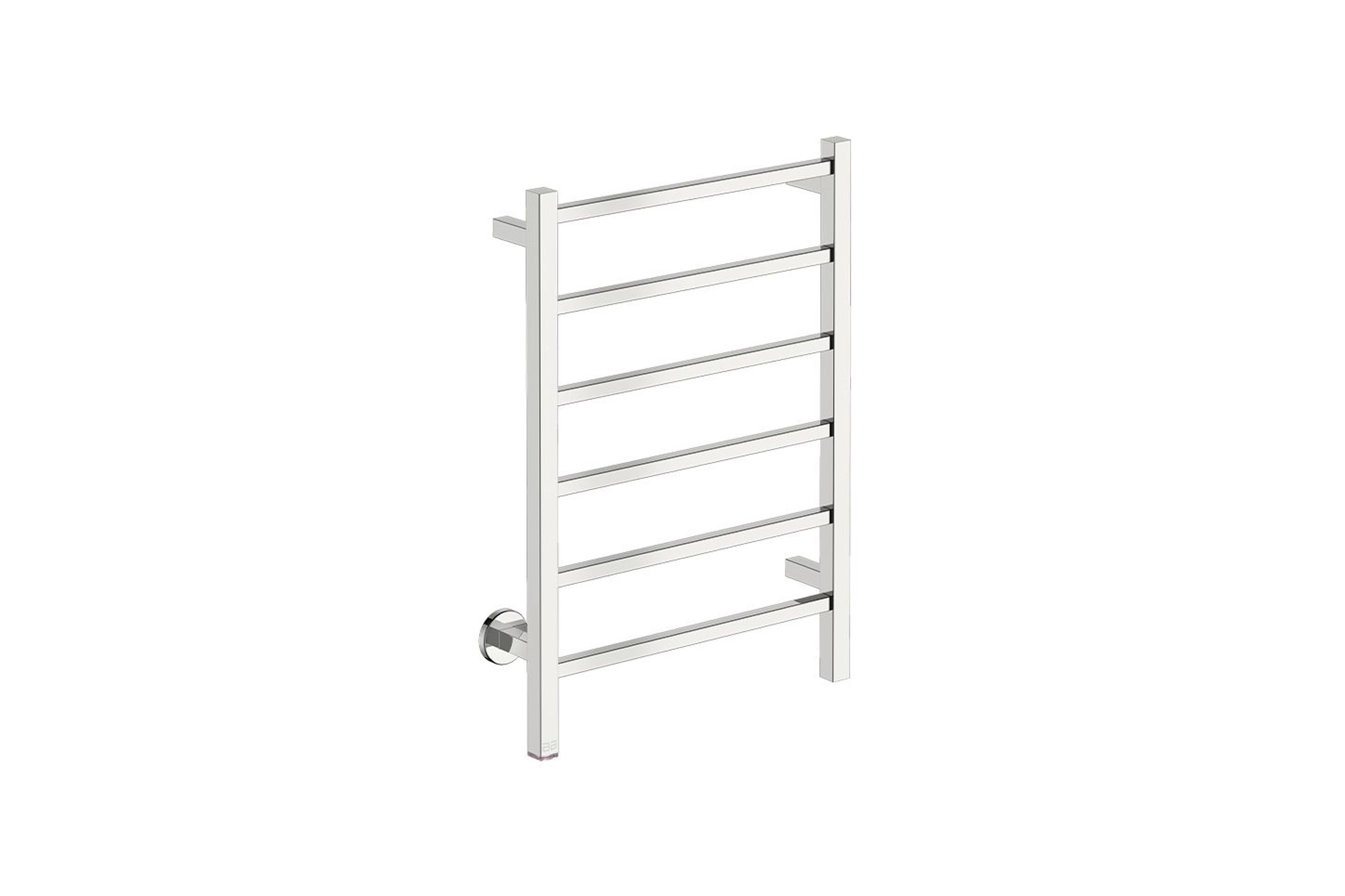 CUBIC 6 Bar 530mm Straight Heated Towel Rail with PTSelect Switch