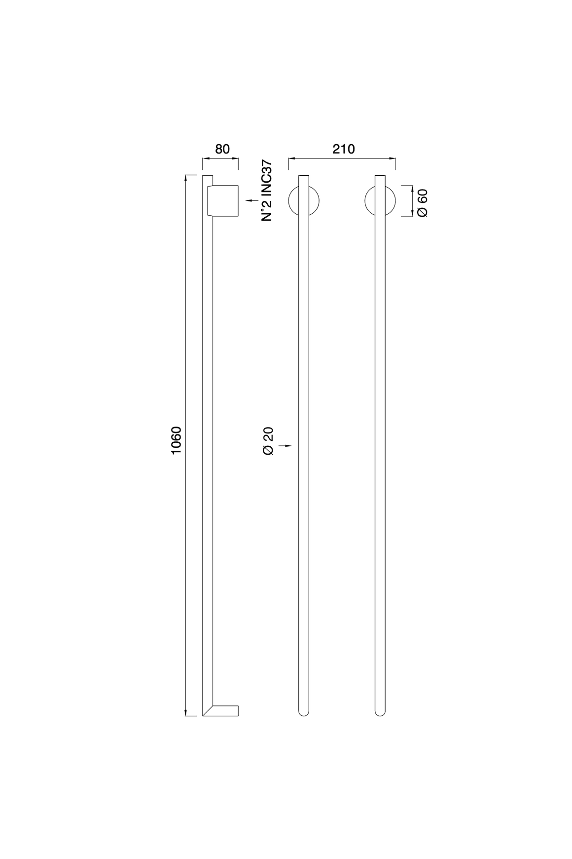 EQUILIBRIO Towel Warmer by CEA