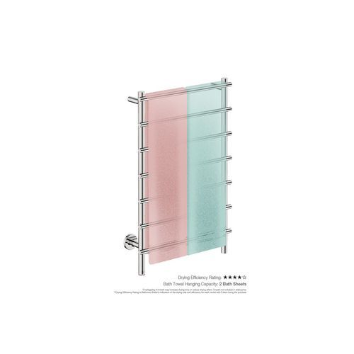 LOFT 7 Bar 550mm Straight Heated Towel Rail with PTSelect Switch