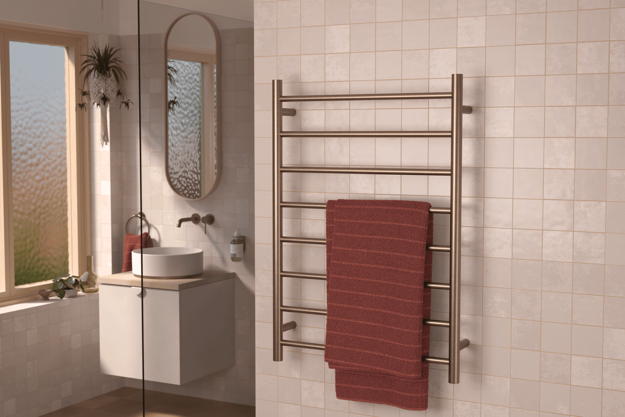 Liano II Heated Towel Ladder
