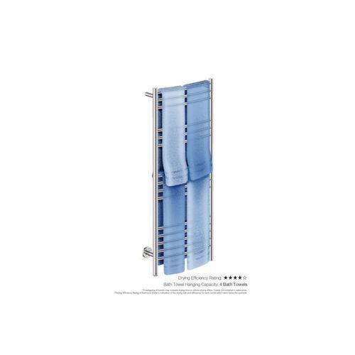 NATURAL 15 Bar 500mm Curved Heated Towel Rail with PTSelect Switch