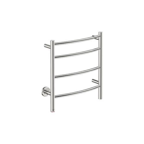 NATURAL 4 Bar 500mm Curved Heated Towel Rail with PTSelect Switch