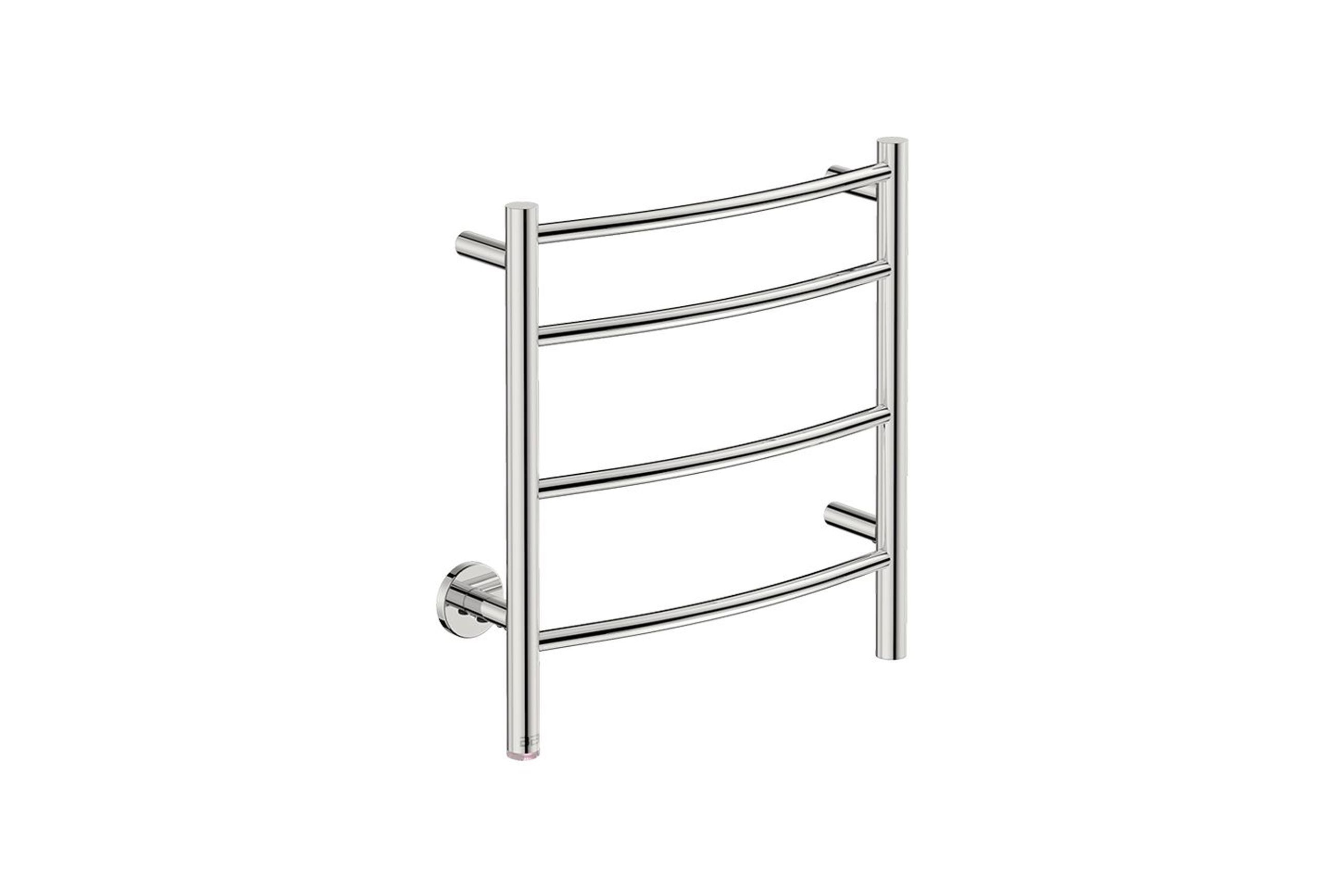 NATURAL 4 Bar 500mm Curved Heated Towel Rail with PTSelect Switch