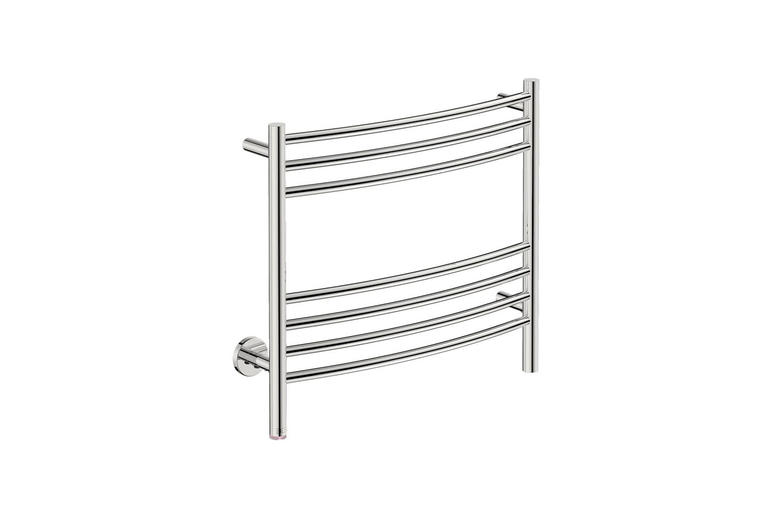 NATURAL 7 Bar 650mm Curved Heated Towel Rail with PTSelect Switch