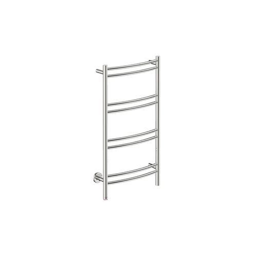 NATURAL 8 Bar 500mm Curved Heated Towel Rail with PTSelect Switch