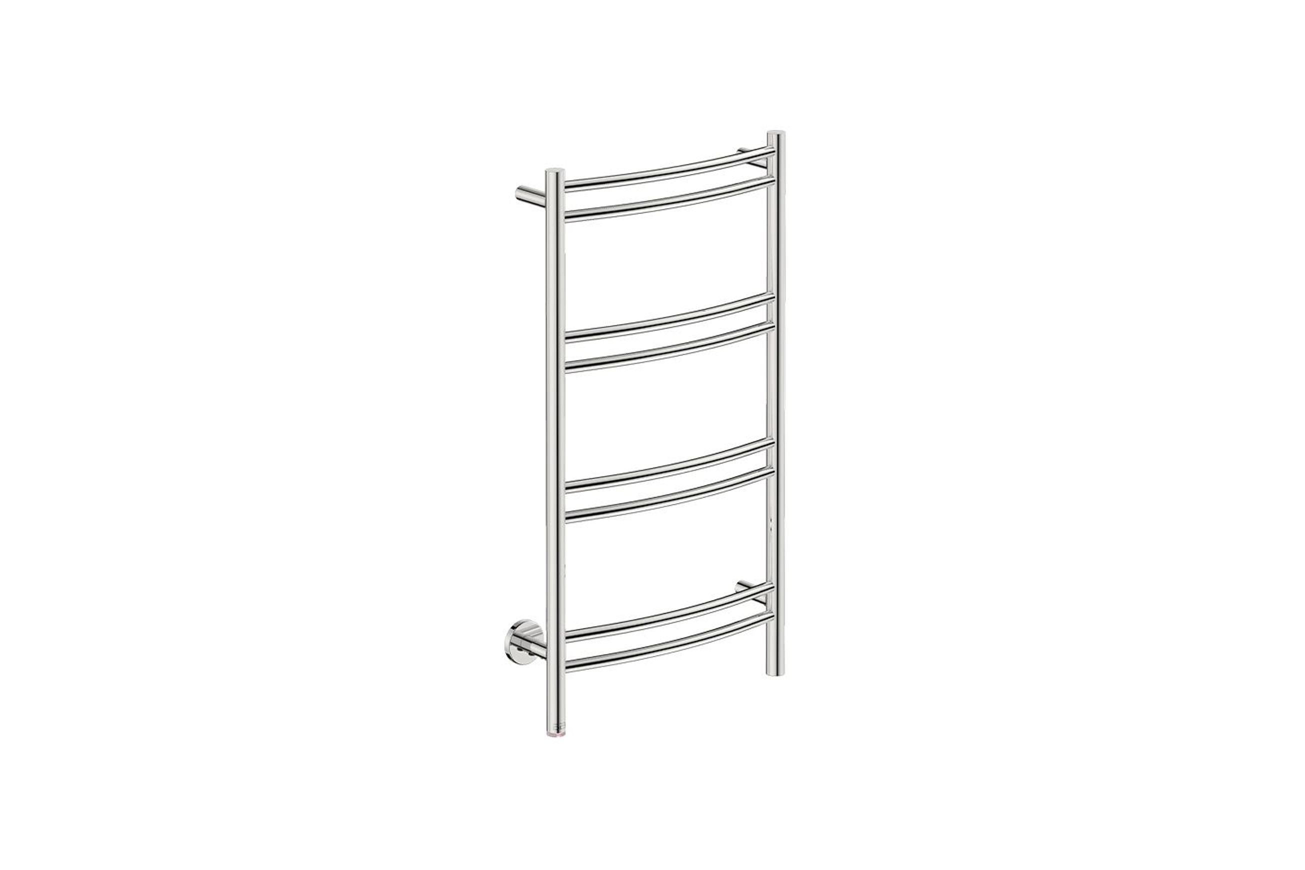 NATURAL 8 Bar 500mm Curved Heated Towel Rail with PTSelect Switch