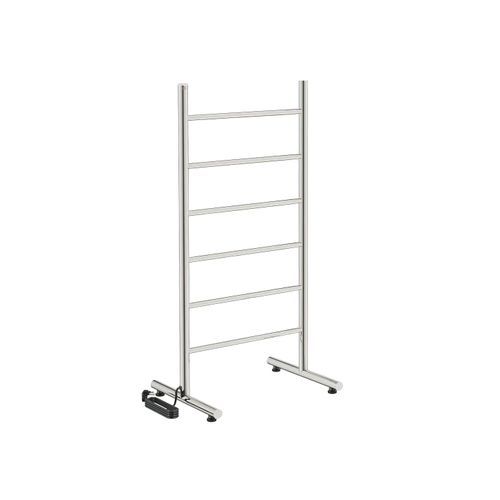 NATURAL Free Standing 6 Bar 500mm Heated Towel Rail