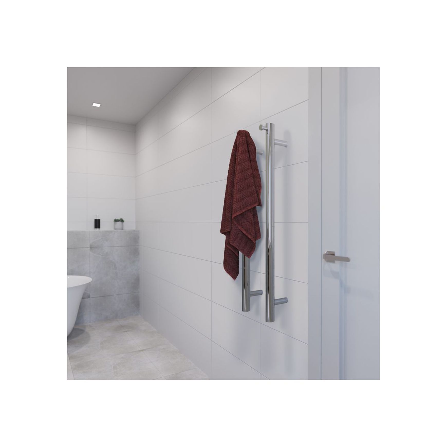 Polo Vertical Towel Rail - 1100mm