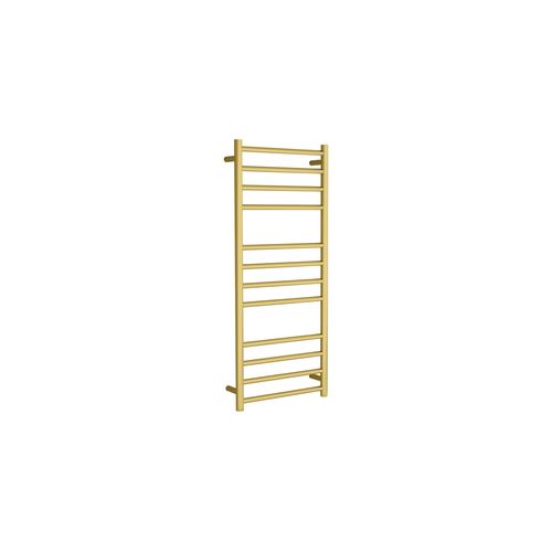 Round Towel Rail 240V 1200 x 500mm Brushed Gold