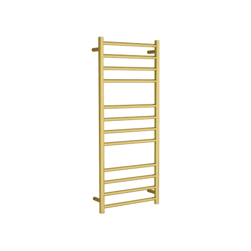 Round Towel Rail 240V 1200 x 500mm Brushed Gold