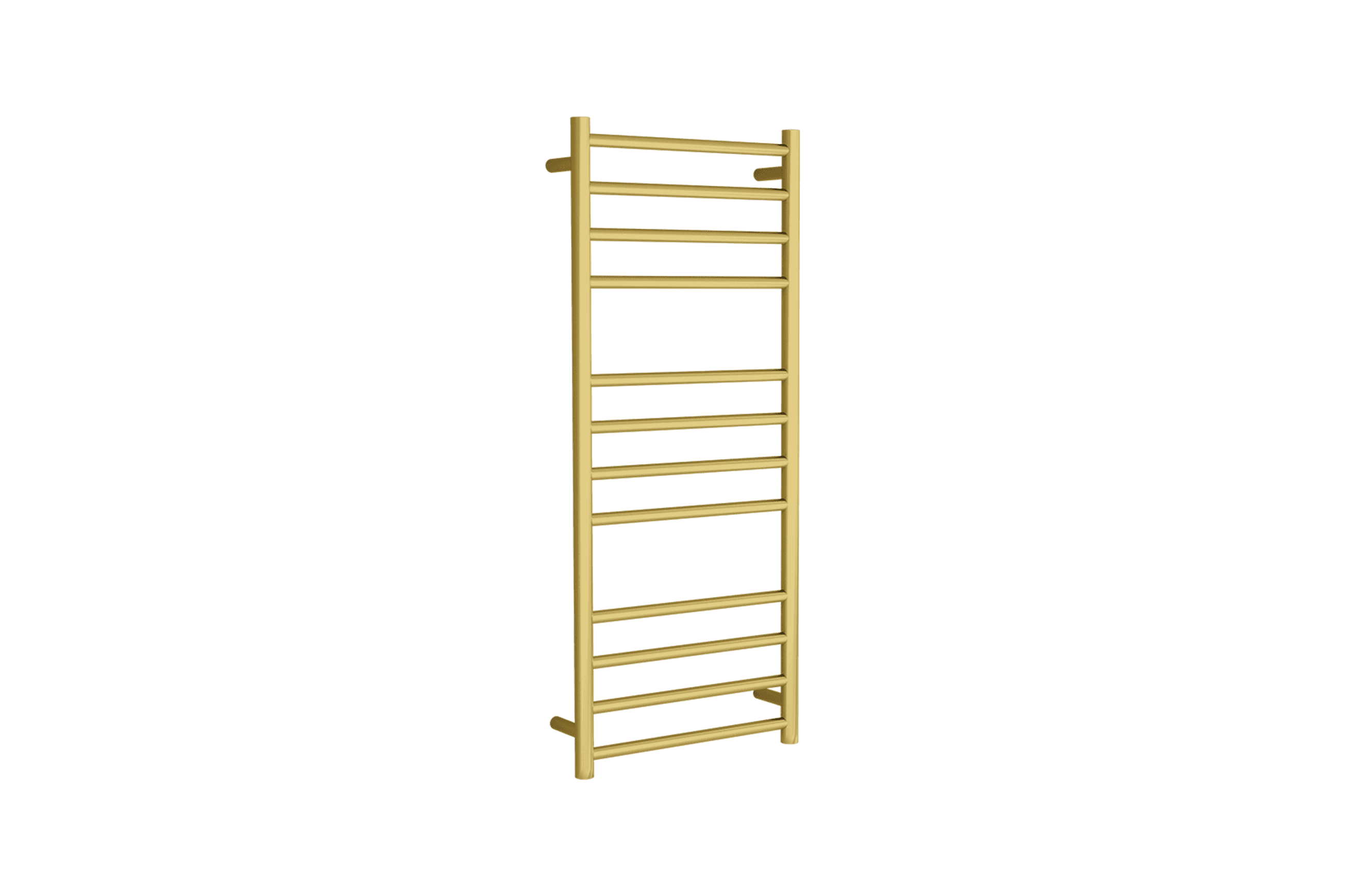 Round Towel Rail 240V 1200 x 500mm Brushed Gold